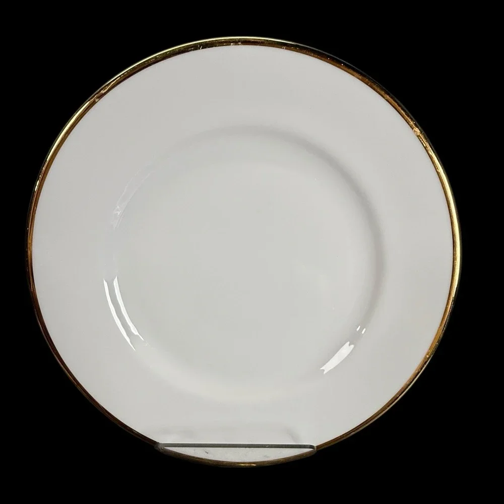 PIER 1 Gold Rim White 7.5